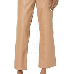 กางเกงหนังผู้หญิงผลิตในปากีสถาน วัสดุทนทาน หนังแท้นุ่มสบาย ดีไซน์ทันสมัยสำหรับผู้หญิง - Product Image 4