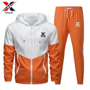 Chándal de primavera con capucha OEM 100% algodón cómodo tejido transpirable para hombres lavable Casual gimnasio Fitness ejercicio desgaste - Product Image 3