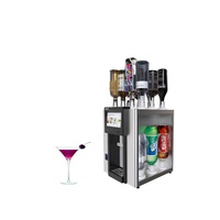Machine à cocktails intelligente en acier inoxydable avec écran tactile, mélangeur automatique et robot barman pour les boissons au mojito et aux sodas