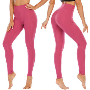 Leggings de Yoga de Poliéster y Elastano Transpirables de Longitud Completa, Pantalones de Fitness para Gimnasio, Correr, Ropa Deportiva, Fabricante, Leggings al por Mayor - Product Image 5