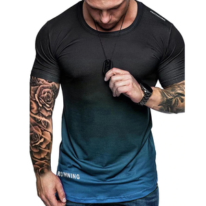 เสื้อยืดกีฬาผู้ชายพรีเมียม ผ้าฝ้าย 100% ระบายอากาศดี คอกลม สำหรับวิ่ง ฟิตเนส จ๊อกกิ้ง และฝึกเพาะกาย - Product Image 1