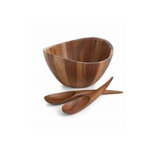 Cuencos ecológicos de madera de Acacia personalizados para el servicio de alimentos Color rico Grano apretado de madera dura para presentar platos - Product Image 1