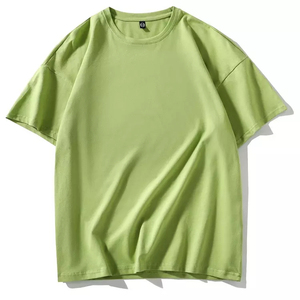 เสื้อยืดโอเวอร์ไซส์สำหรับผู้ชายเสื้อยืดผ้าฝ้าย Pima สำหรับผู้ชายดีไซน์เนอร์แนวสตรีทแวร์สั่งโลโก้ได้ตาม2024 - Product Image 4