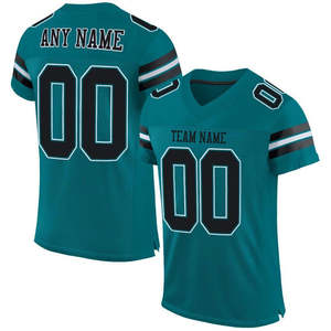 Camiseta de fútbol americano cómoda y duradera para hombre, diseño cosido bordado sublimado personalizado, deportes de equipo atlético de talla grande - Product Image 5