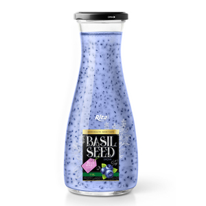 Bebida de Kiwi con Semillas de Albahaca en Botella de Vidrio de 300 ml, Marca Rita, Fabricante OEM ODM, Vietnam - Product Image 6