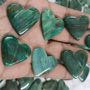 Mejor venta verde frase piedra preciosa corazón piedras preciosas semipreciosas corazones al por mayor - Product Image 2