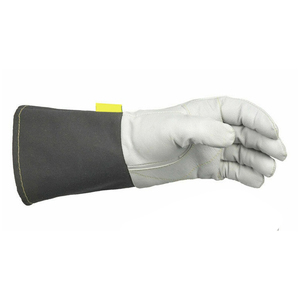 Gant de soudeur TIG MIG en cuir de chèvre extrêmement résistant à la chaleur de qualité supérieure avec doublure en Kevlar dans des conditions d'incendie difficiles - Product Image 4