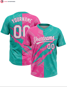 Camisetas de softball de dos botones Premium Ropa de béisbol y softbol Camisetas de béisbol de secado rápido para mujeres - Product Image 3