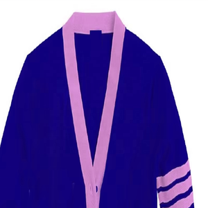 Col en V Cardigan tricoté pull école collage - Product Image 4
