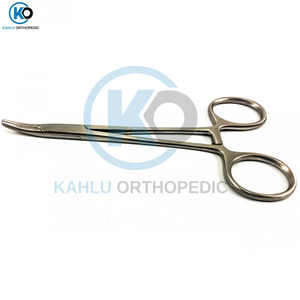 Soporte de aguja de acero inoxidable para cirugía médica, aguja quirúrgica curvada de 16 Cm con logotipo personalizado de KAHLU ortopédica - Product Image 2