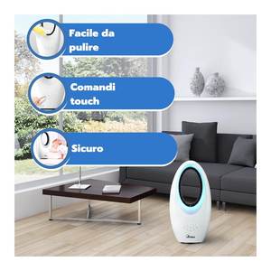 Ventilador de torre y pedestal sin aspas MUNA AR5BL1B de 40W, blanco, para suelo - Product Image 2