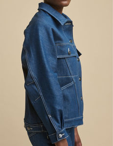 Chaqueta vaquera ajustada para mujer al por mayor, Chaquetas vaqueras holgadas con mangas, ropa de moda informal, colección de invierno, chaqueta vaquera escolar Unisex - Product Image 3