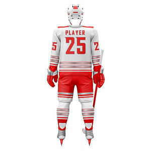 Uniforme de hockey sobre hielo Poliéster de alta calidad Diseño libre Impresión sublimada Logotipo bordado Uniforme de hockey personalizado - Product Image 5