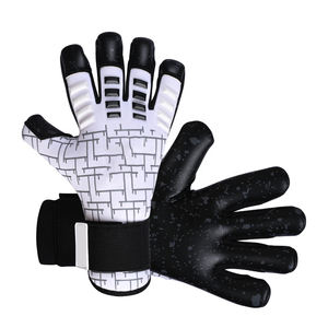 ถุงมือผู้รักษาประตูฟุตบอลหนังแท้สั่งทำขายส่ง ทนทาน ระบายอากาศดี ไม่ลื่น ปิดด้วยแถบตีนตุ๊กแก ป้องกันอย่างมืออาชีพ - Product Image 2