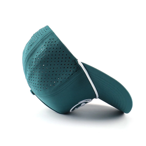 Sombrero de Golf deportivo de 5 paneles personalizado VN, agujeros cortados con láser, cuerda ajustable con logotipo bordado, Cierre trasero de plástico - Product Image 4