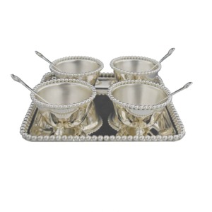 Juego de tazones de 4 piezas de última tendencia con acabado liso que garantiza un manejo cómodo, una excelente opción para servir a los invitados con estilo. - Product Image 6