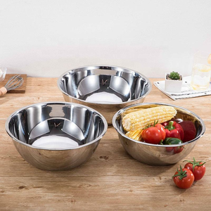 Ensemble de bols en acier inoxydable écologiques en gros, plusieurs tailles, design emboîtable, pour les fêtes, mélange de fruits et de salades, bols de service - Product Image 6