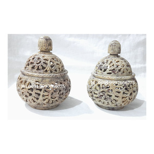 หินสบู่ธรรมชาติ แกะสลักทรงกลมสวยงาม ทำด้วยมือ สำหรับตกแต่งและเป็นของขวัญ ในช่วงราคาที่ถูกที่สุด - Product Image 1