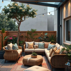 Nuevo artículo, origen de Vietnam, 3 años de garantía, conjunto de jardín, diseño moderno de ratán y aluminio para uso en muebles de exterior, resistente al agua - Product Image 2