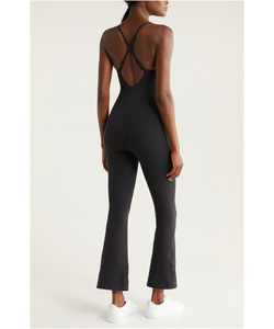 Mono Elegante para Fiesta Nocturna, Nuevo Mono Largo Informal y Transpirable para Mujer, Mono Liso de una Pieza con Rayas, Color Negro Personalizado - Product Image 2