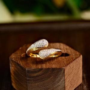 Anillos Finos de Serpiente para Mujer, Chapados en Oro, Plata 925, con Moissanita VVS, Joyería de Lujo, Moderna, para Uso Diario, Engaste de Garra, Regalo Perfecto - Product Image 1