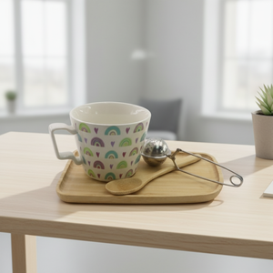 Ensemble de tasses à café en céramique 3460467Set-0.32, style Europe du Nord, avec infuseur pour le thé, pour l'exportation - Product Image 5