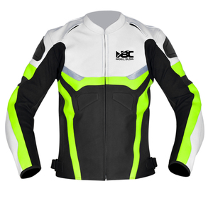 Blousons de moto pour hommes en cuir véritable de haute qualité, respirants, imprimés, coupe-vent, grandes tailles, séchage rapide, logo personnalisé, vente en gros - Product Image 1