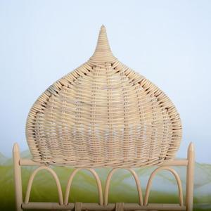 Mosque Dome Shaped Rattan Gift Holder With Frame A Stunning Centerpiece For Ramadan Eid <b>Hampers</b> Or Decorative Table Displays - Product Image 3
