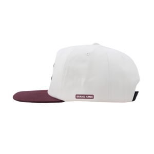 Casquette de golf légère bicolore haute performance, 5 panneaux, anti-humidité, avec logo personnalisé, étiquette tissée, fermeture snapback – Vente en gros - Product Image 3