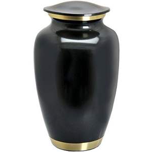 Urnes en aluminium de haute qualité, revêtues de noir, très demandées, pour les cendres humaines, adultes, hommes et femmes, pour les funérailles, prix de gros 2025 - Product Image 6