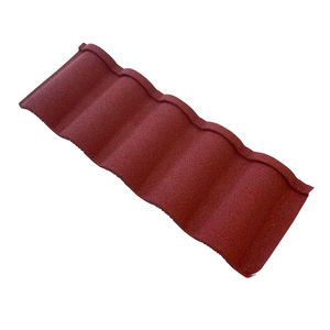 Tejas Metálicas Económicas de 0.35mm y 0.4mm, Color Rojo Ladrillo, Recubiertas de Piedra, para Techos en México, Viviendas de Bajo Costo - Product Image 5