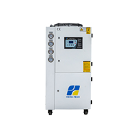 En stock, refroidisseur d'air 12HP refroidi par air, refroidisseur industriel portable avec pompe, réservoir et ventilateur, plage de température +7~+35C