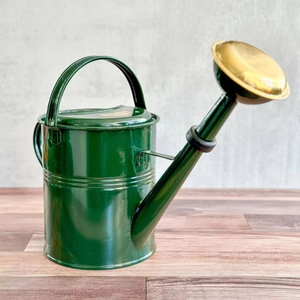 <b>Large</b> Metal Water Can Ergonomic Grip 8L Capacity Powder Coated Eco-Friendly Durable Stylish Antique Design for Gardening Outdoor - Product Image 1