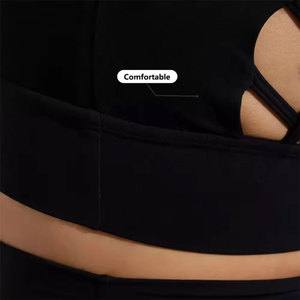 Conjunto de yoga transpirable con patrón sólido Topanga para mujer, precio al por mayor a la moda - Product Image 6