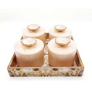 Juego de 2 Frascos de Resina para Frutos Secos, Diseño Antiguo Hecho a Mano, Calidad y Material de Primera con el Mejor Precio - Product Image 6