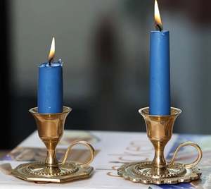 Bougeoirs en laiton Vintage Style français or laiton bougie bâton chic décorer maison festive hôtel restaurant table de mariage - Product Image 2