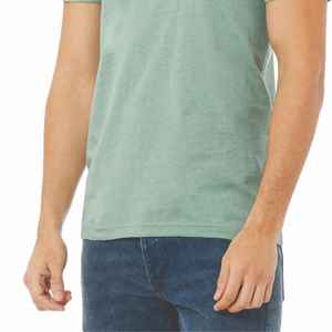 เสื้อยืดคอกลมแขนสั้นสำหรับผู้ชาย, เสื้อยืดคอกลมแขนสั้นผ้าฝ้ายถักเข้ารูป230gsm ธรรมดาใส่ได้ทุกวัน - Product Image 2