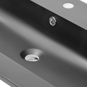 Lavello da incasso nero opaco in marmo minerale 81x46 cm mobile da bagno confezione 1 - Product Image 3