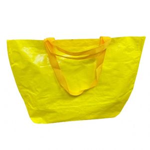 Bolsa de plástico de compras reutilizable extra grande con impresión personalizada, bolsa tejida de PP laminada reciclable - Product Image 2