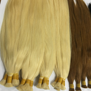 100% Extensions de cheveux vierges Remy de haute qualité vague droite soyeuse 613 cheveux de blanchiment colorés brillants tissage du Vietnam - Product Image 1