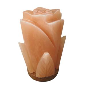 Lampe de sel de l'Himalaya en cristal rose sculpté à la main en forme de rose, écologique, taille personnalisable, décoration d'intérieur, mascotte, logo personnalisé, mariage - Product Image 4