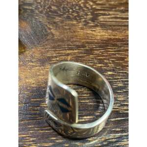 Raymond Begay <b>Adjustable</b> <b>Ring</b> Opal & Sterling Silver Rose Gold & Gold Plated Rhodium Setting Inlay Gift for Size 9.25 - Product Image 5