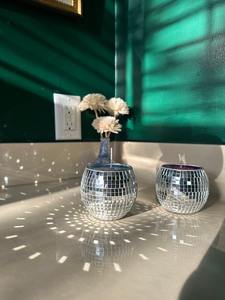 Porte-bougie en verre mosaïque coloré artisanal pour bougie chauffe-plat, décoration de mariage, de maison, de Noël, cadeau merveilleux de l'usine - Product Image 6