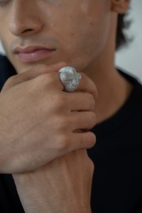 Cross Lab-Grown Diamond Yellow Gold Hip Hop Ring Statement Collection Classic Style /IGI Certified for Wedding Anniversary - Product Image 2