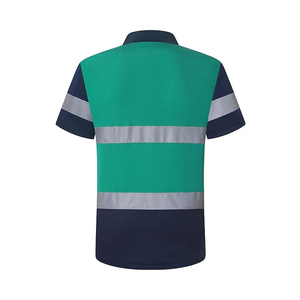 Personalizar Polo Camiseta con Bolsillos-Construcción Conoce ANSI Clase 2 A Ropa de Trabajo Amarilla Polos de Hombre - Product Image 5