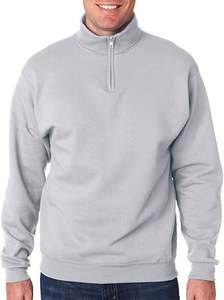 2025 nouveaux hommes gaufré demi fermeture éclair col roulé sweat col montant grande taille solide fermeture éclair tricot à manches longues surdimensionné automne - Product Image 4