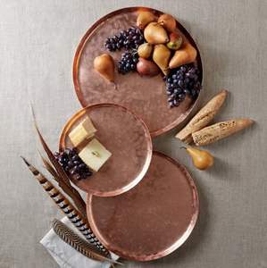 Plateau de séparation ovale et rond moderne en acier inoxydable Plateaux argentés avec poignées Artisanat Carré et Rectangulaire Nouveau Style - Product Image 3