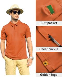 2025 vente personnalisé sport Polo hommes séchage rapide ajustement Polyester Golf Polo t-shirt en gros - Product Image 3