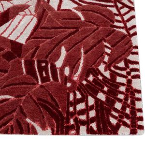 Shahkar Hand Tufted Natural Wool Abstract Rug High-Low Cut/Loop Pile Dining and Living Room Area Rugs & Sets - Product Image 4