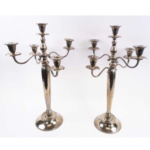 Candelabro de Aluminio Metálico en Oferta, Portavelas de 3 Brazos, Acabado Personalizado para Decoración de Mesas de Boda - Product Image 3
